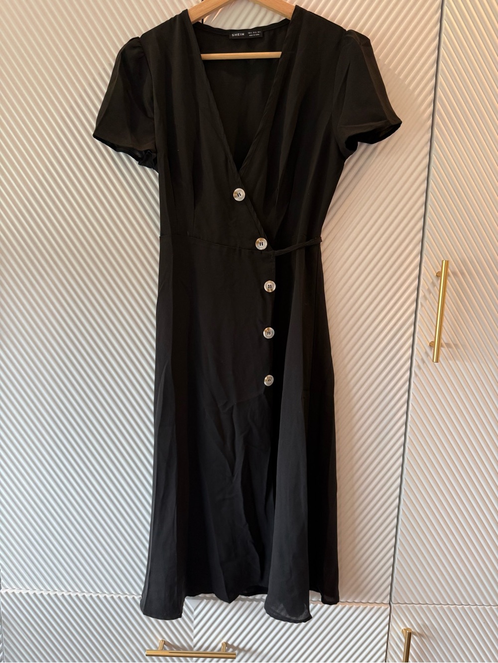 SHEIN Button-Front wrap dress